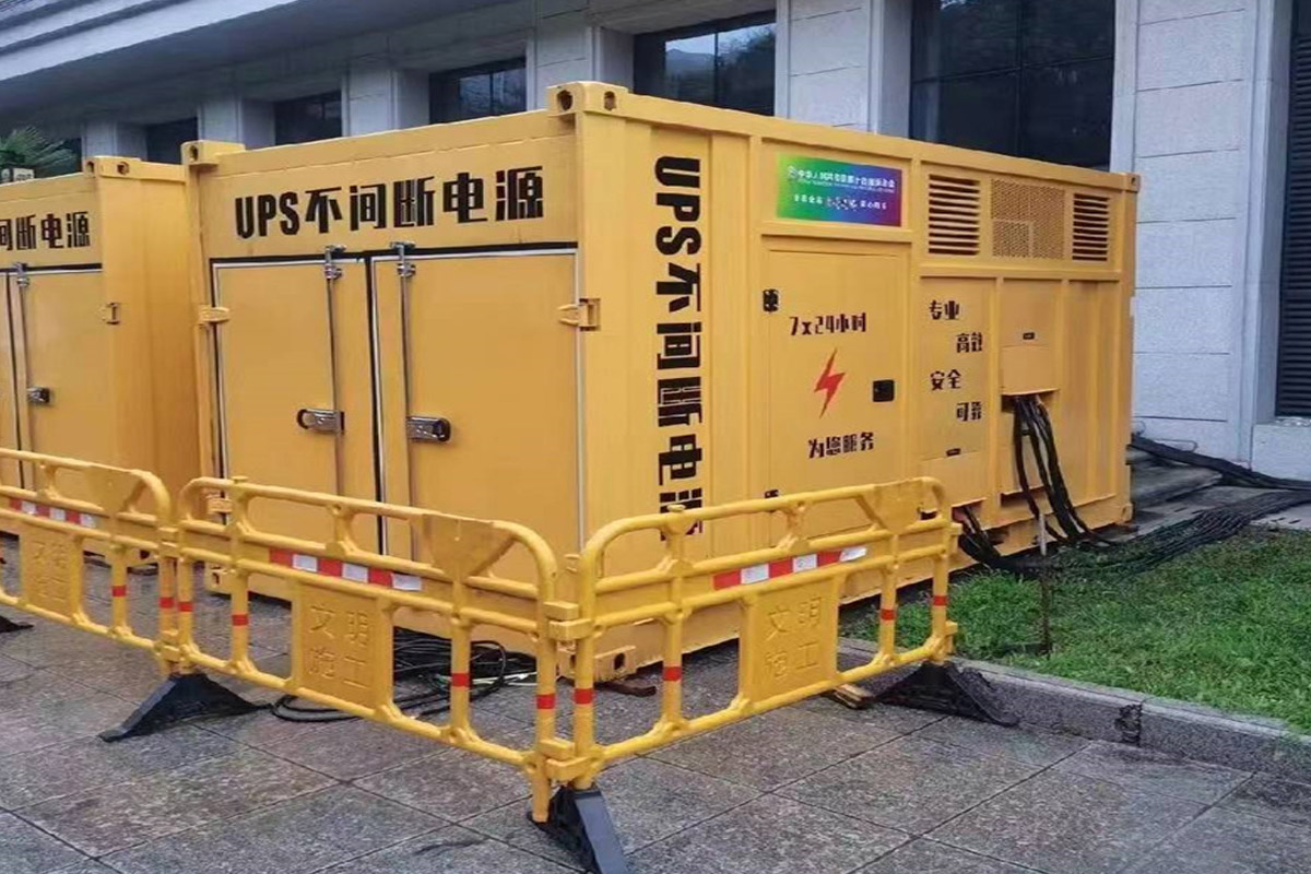 玛纳斯发电机租赁施工现场